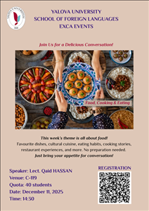 YALOVA UNIVERSITY SCHOOL OF FOREIGN LANGUAGES EXCA EVENTS-6